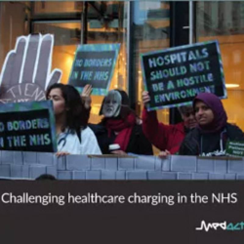 Patients Not Passports – challenging healthcare charging in the NHS, photo: Medact
