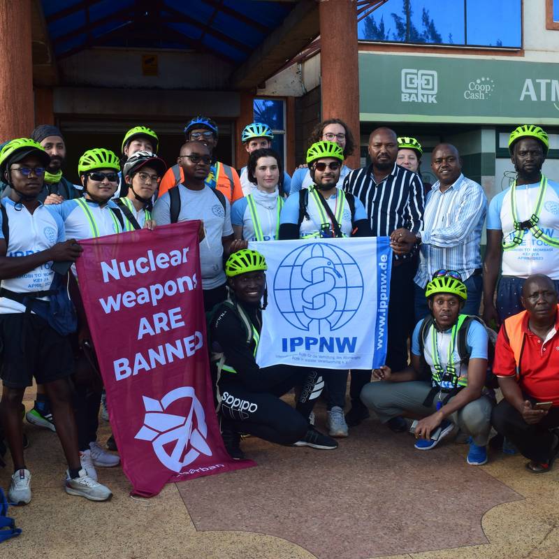 IPPNW-Biketour 2023 in from Nairobi to Kenya. Picture: Bimal Khadka.
