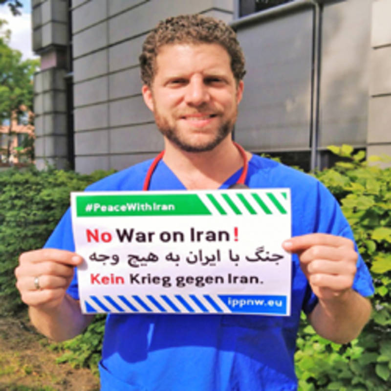 No War on Iran; photo: IPPNW